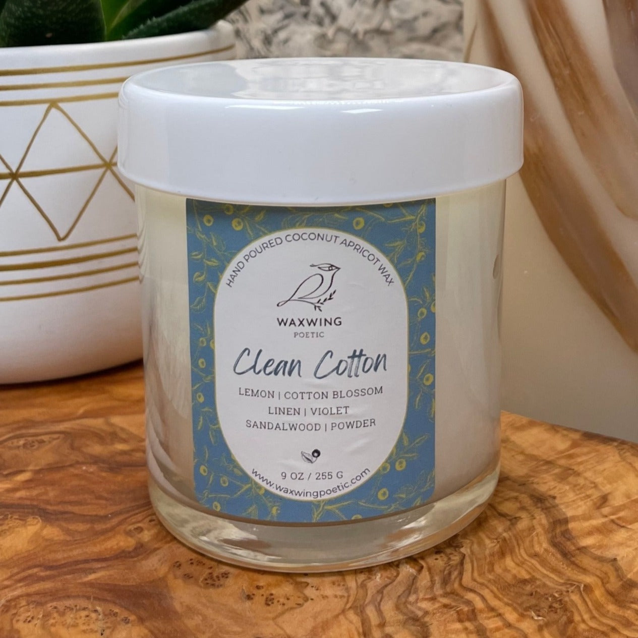 Clean Cotton | Coconut Apricot Wax Candle