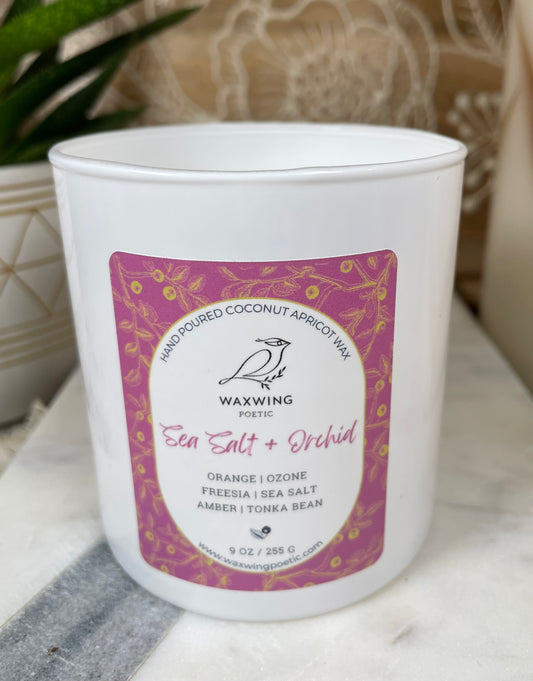 Sea Salt + Orchid | Coconut Apricot Wax Candle