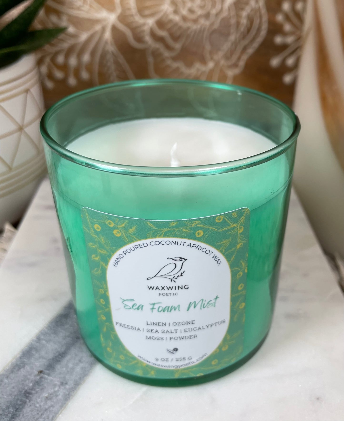 Sea Foam Mist | Coconut Apricot Wax Candle