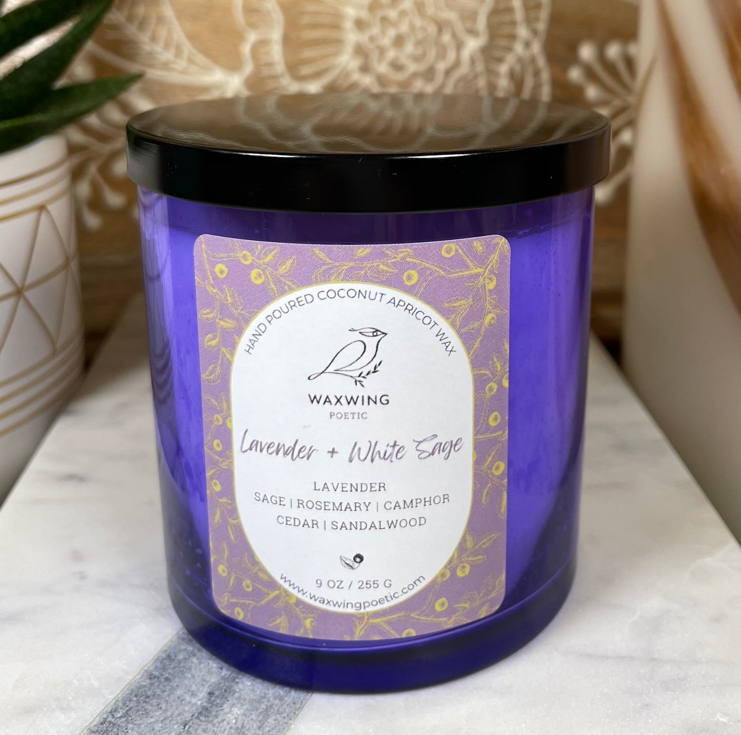 Lavender + White Sage | Coconut Apricot Wax Candle