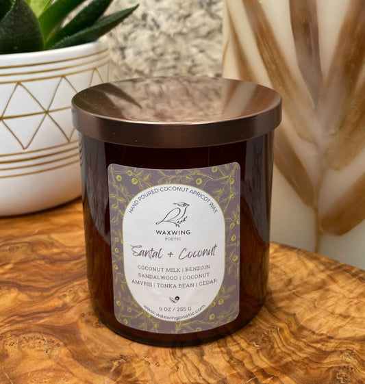 Santal + Coconut | Coconut Apricot Wax Candle