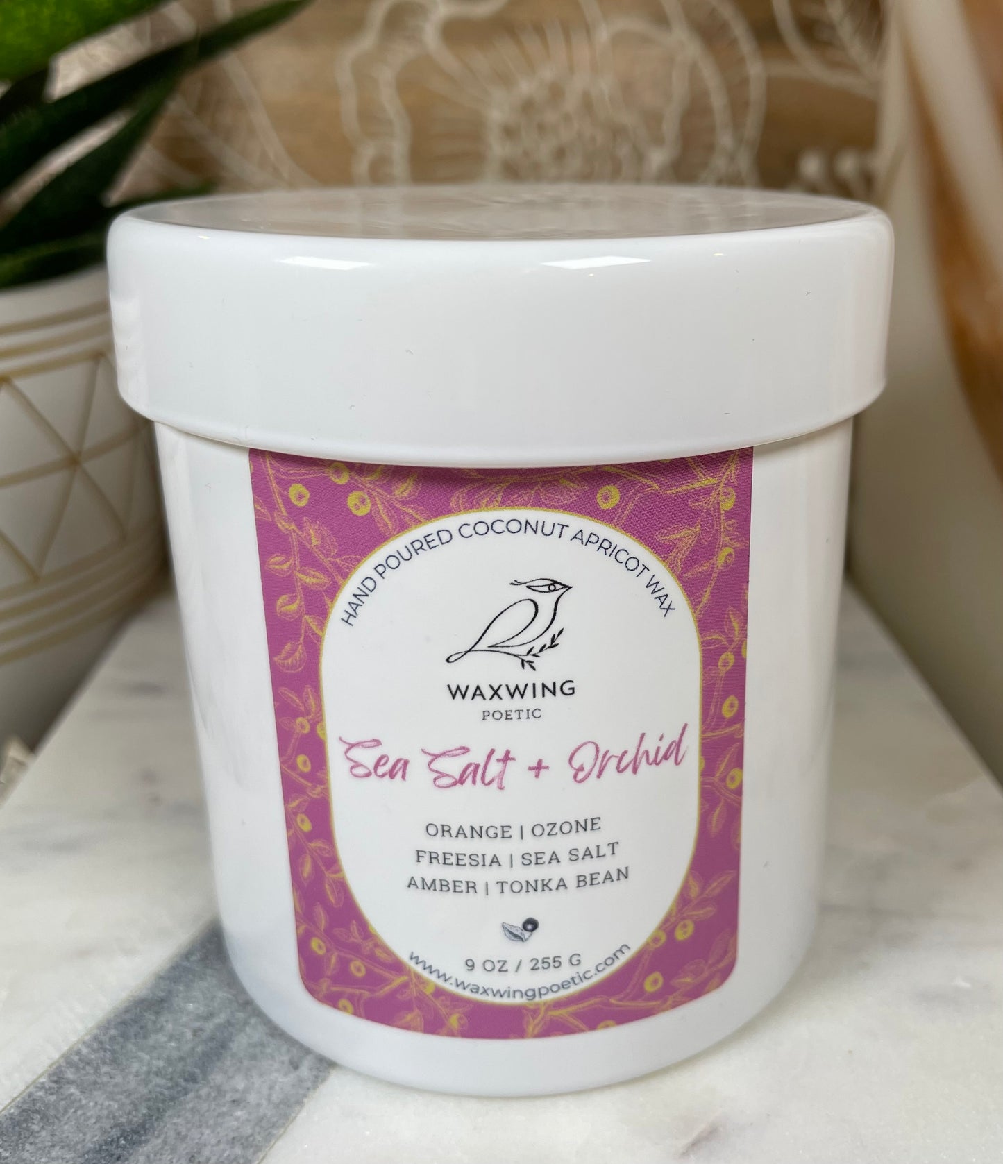 Sea Salt + Orchid | Coconut Apricot Wax Candle