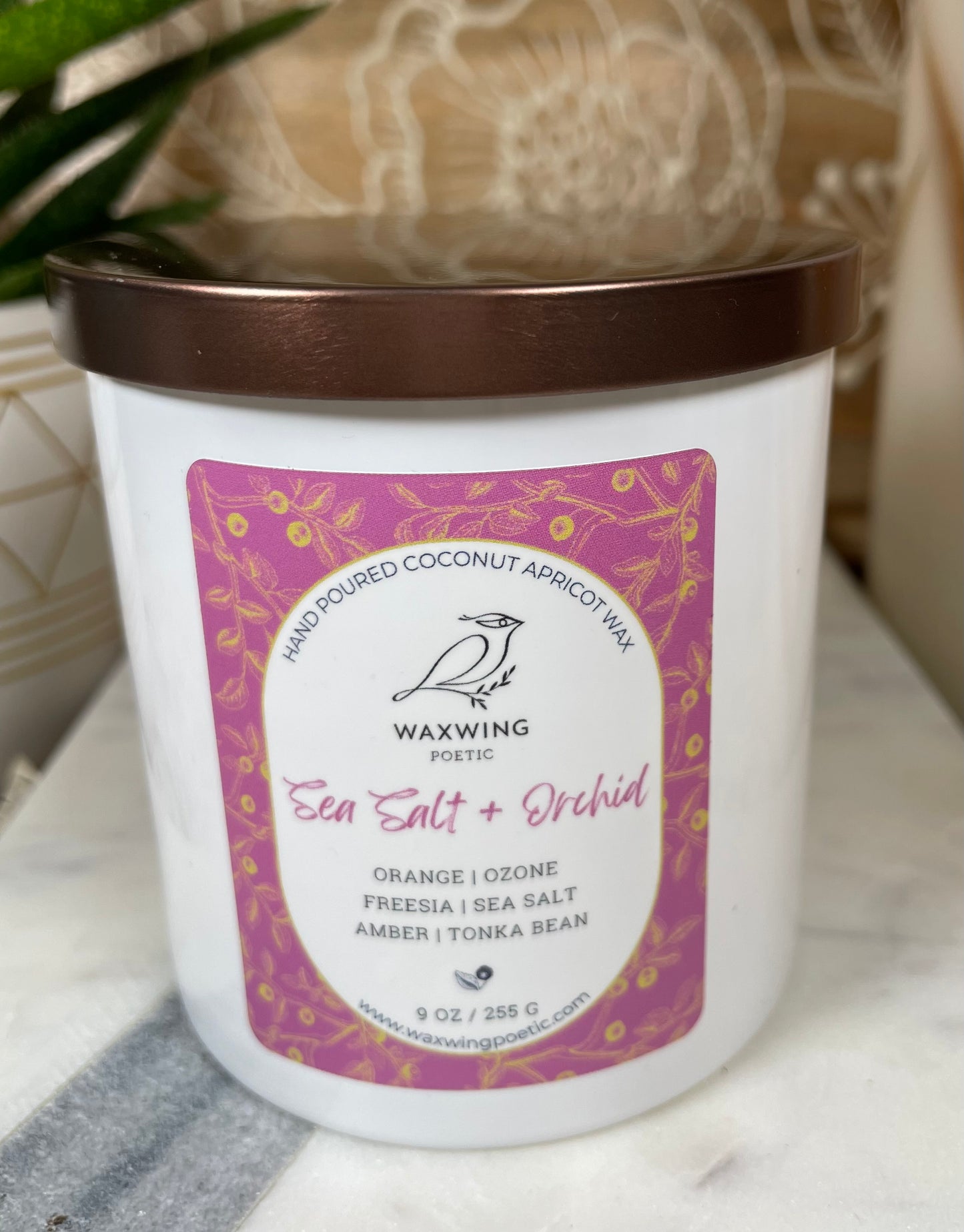 Sea Salt + Orchid | Coconut Apricot Wax Candle