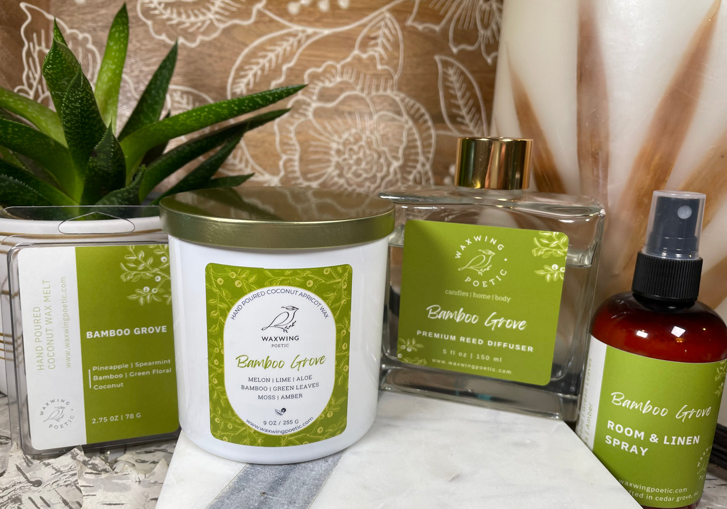 Bamboo Grove | Coconut Apricot Wax Candle