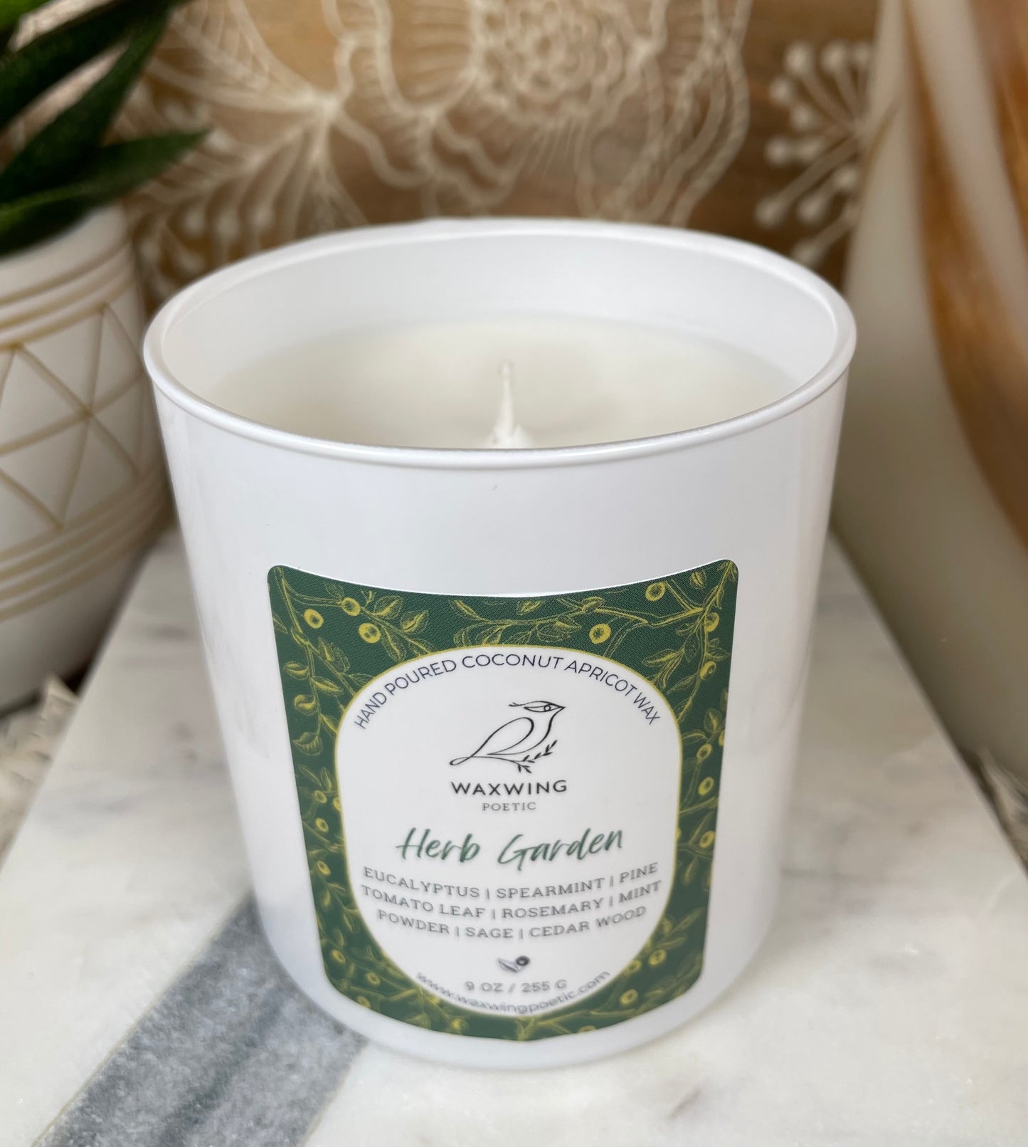 Herb Garden | Coconut Apricot Wax Candle
