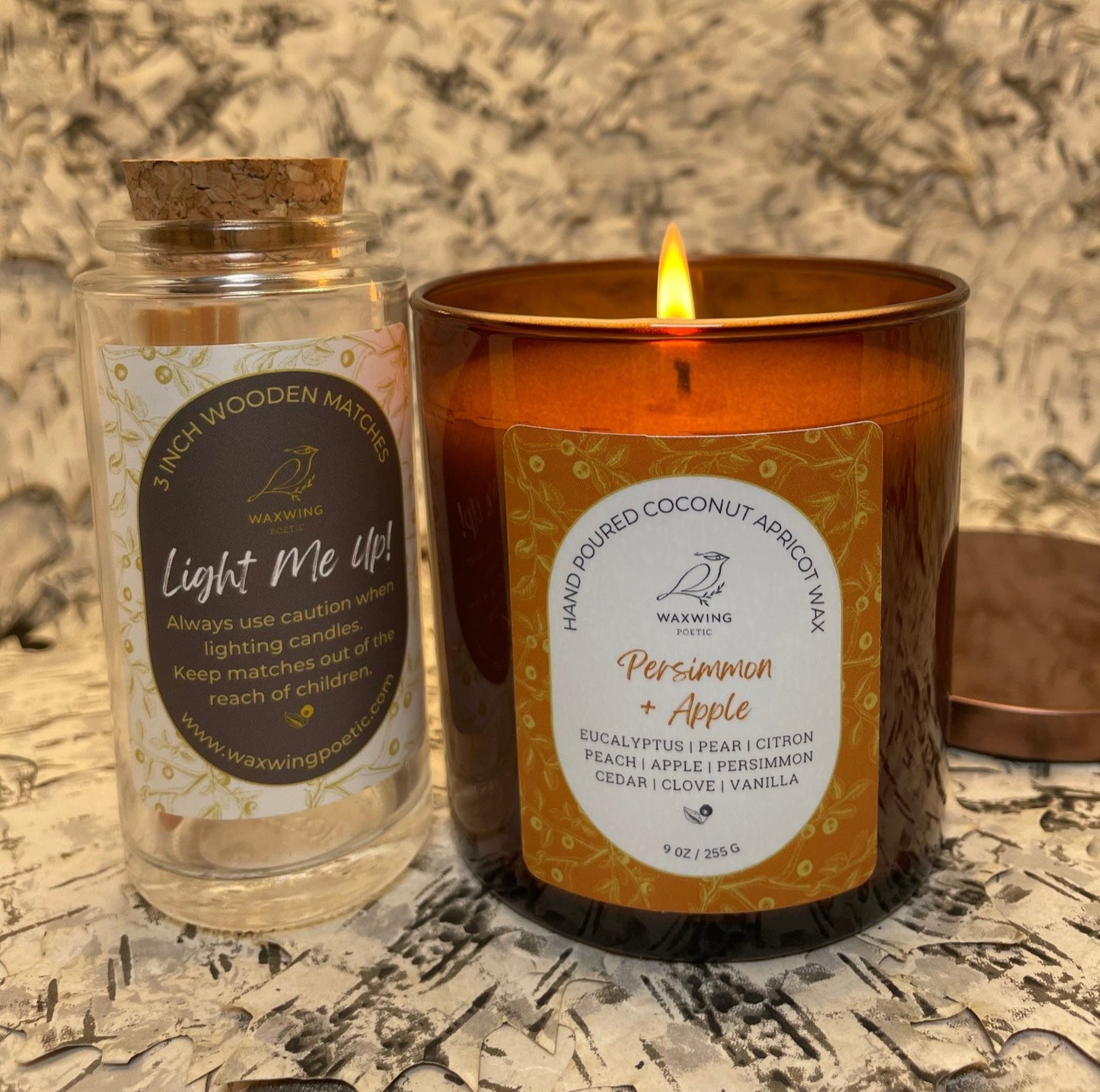 Persimmon + Apple | Coconut Apricot Wax Candle