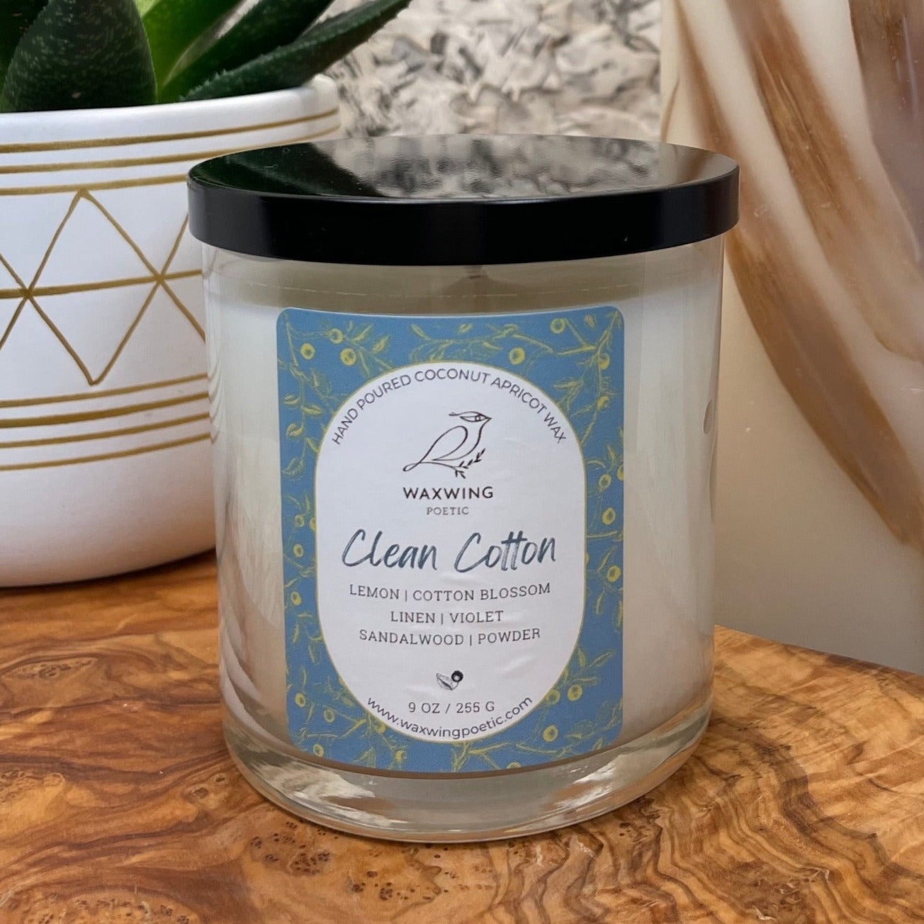 Clean Cotton | Coconut Apricot Wax Candle