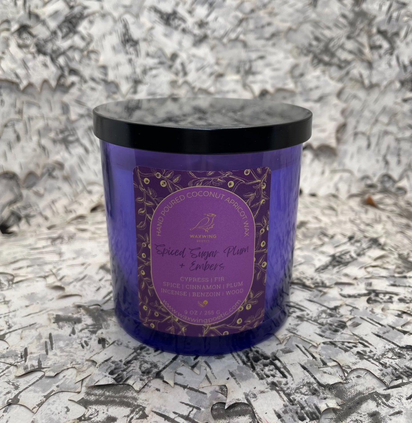 Spiced Sugar Plum + Embers | Coconut Apricot Wax Candle