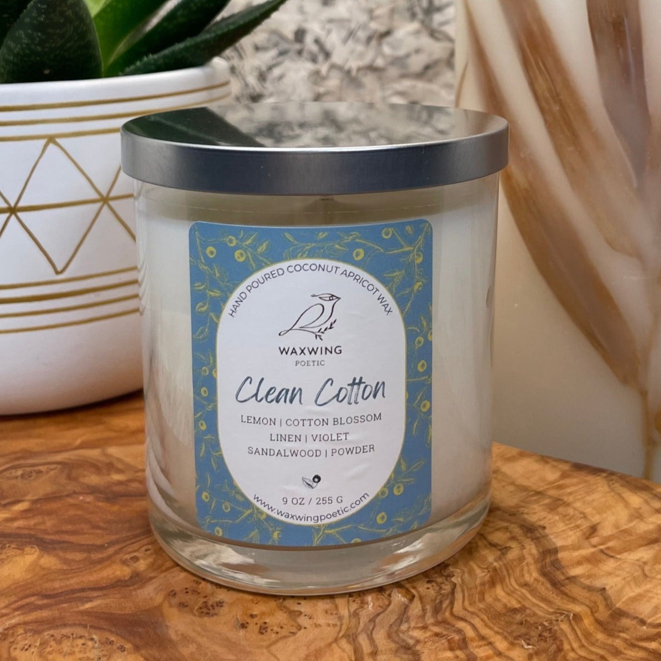 Clean Cotton | Coconut Apricot Wax Candle