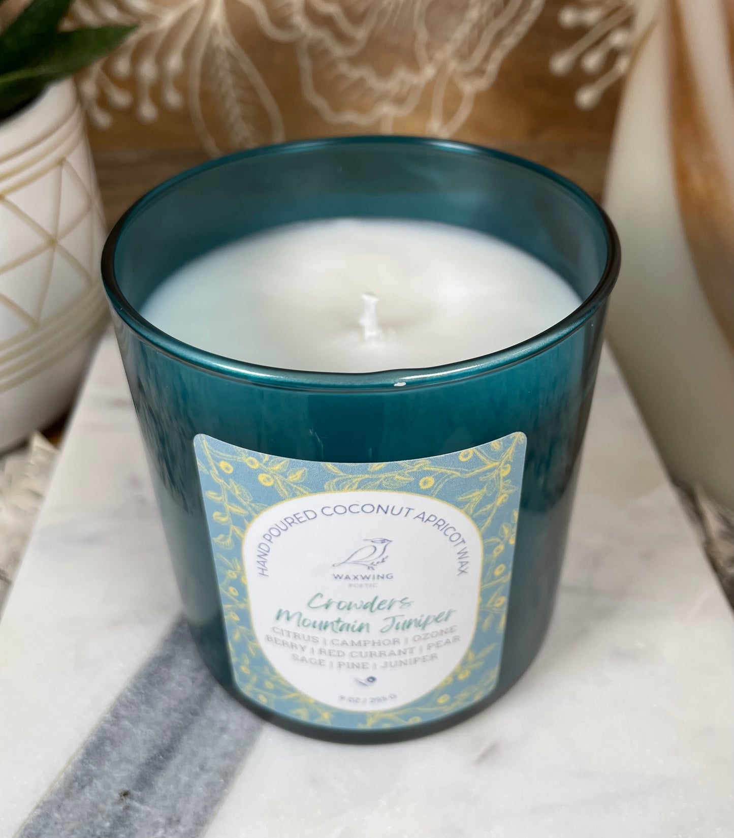 Crowders Mountain Juniper | Coconut Apricot Wax Candle