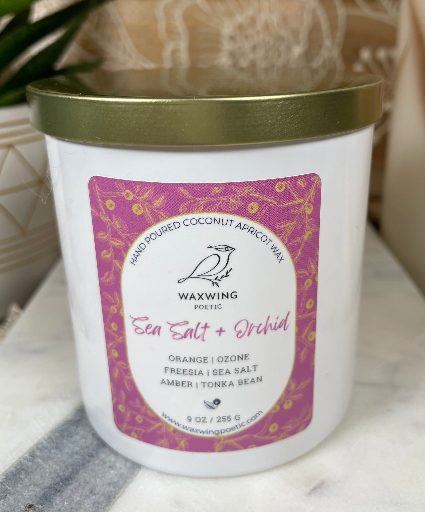 Sea Salt + Orchid | Coconut Apricot Wax Candle
