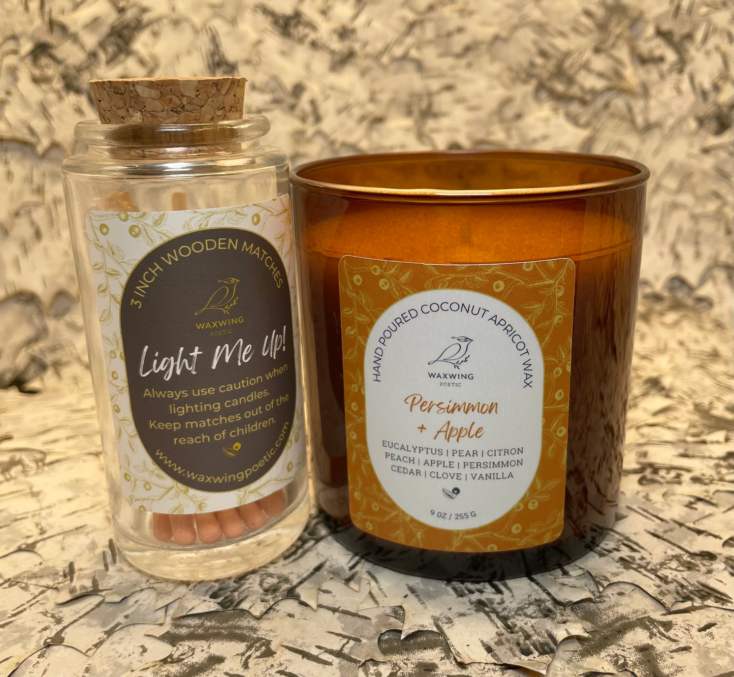 Persimmon + Apple | Coconut Apricot Wax Candle