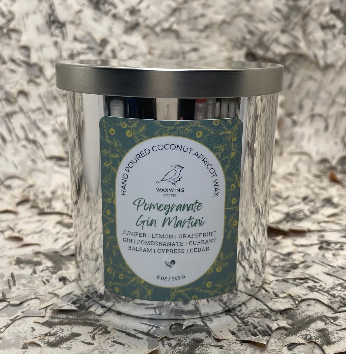 Pomegranate Gin Martini | Coconut Apricot Wax Candle