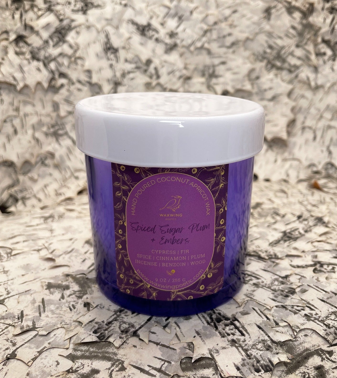 Spiced Sugar Plum + Embers | Coconut Apricot Wax Candle