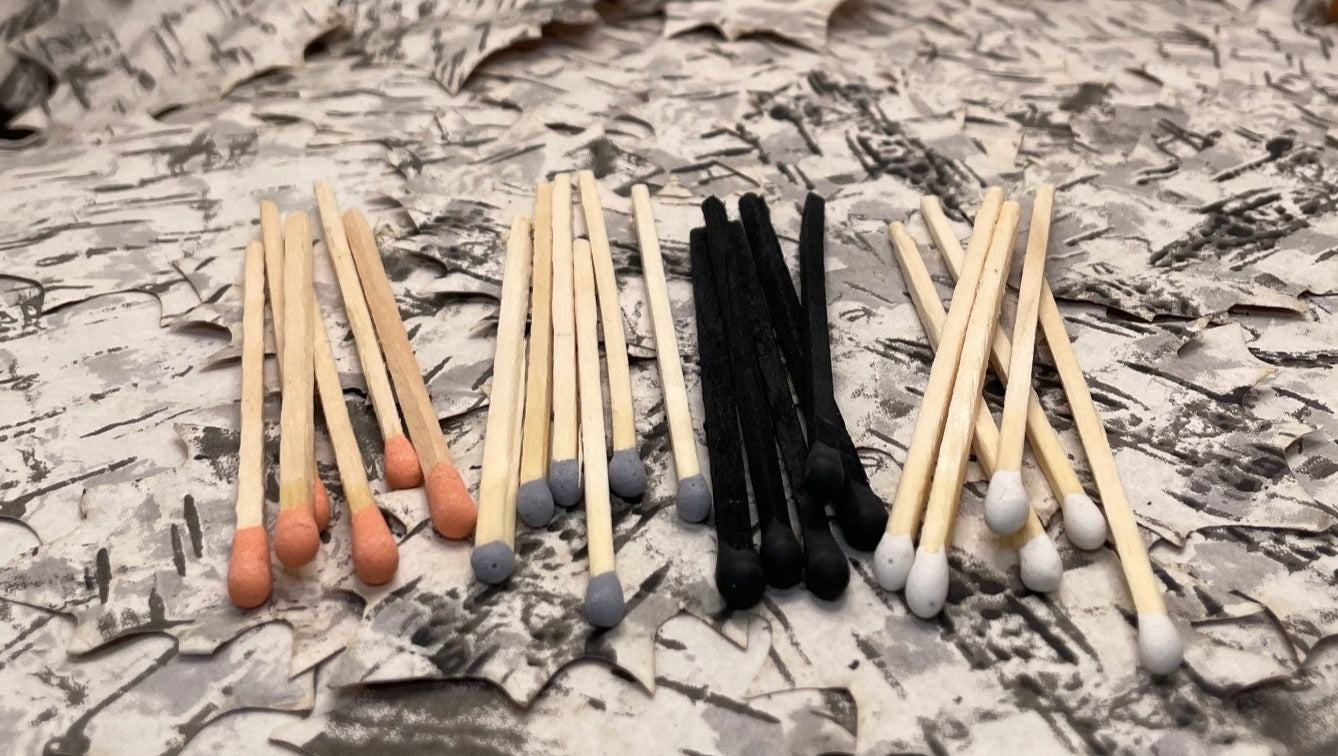 Light Me Up! 3 Inch Long Matches in a Glass Bottle