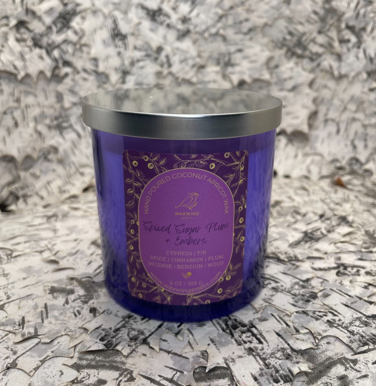 Spiced Sugar Plum + Embers | Coconut Apricot Wax Candle