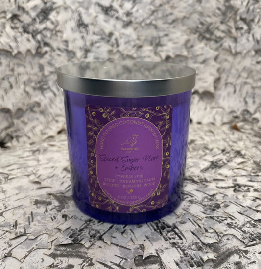 Spiced Sugar Plum + Embers | Coconut Apricot Wax Candle
