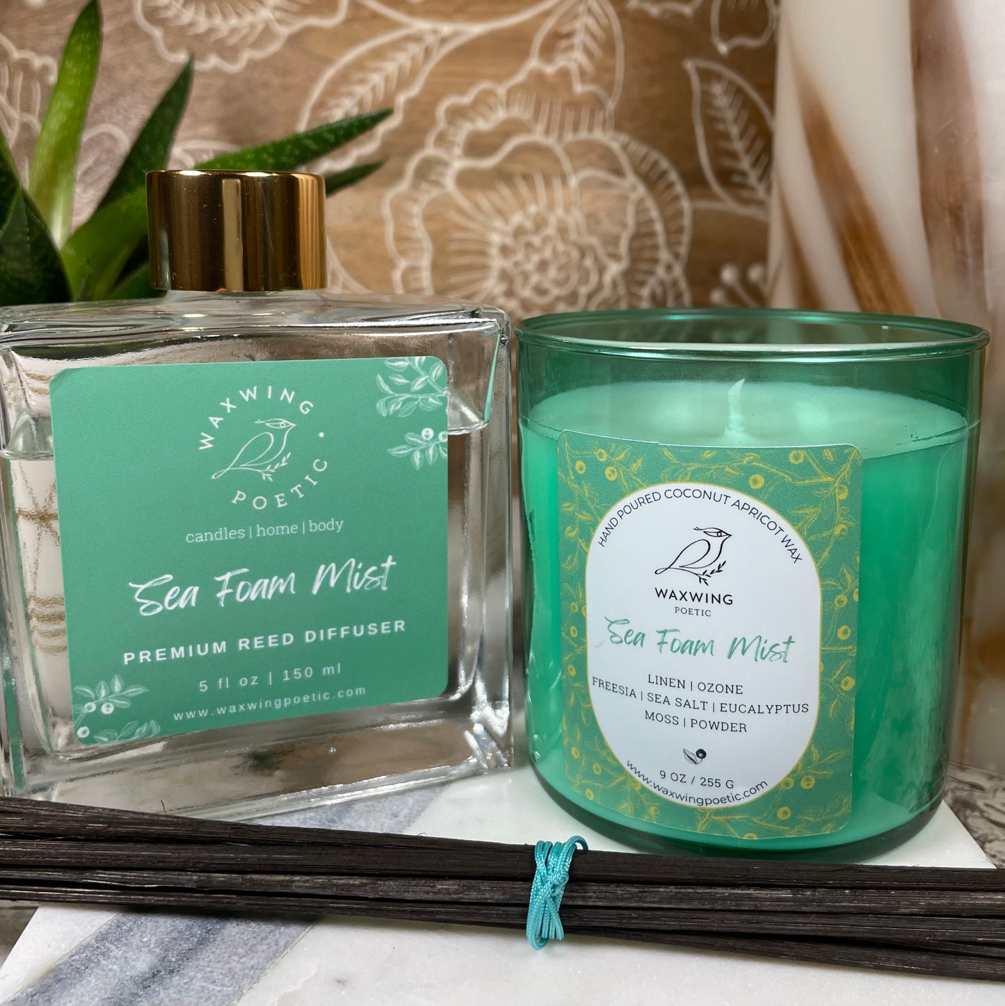 Sea Foam Mist | Coconut Apricot Wax Candle