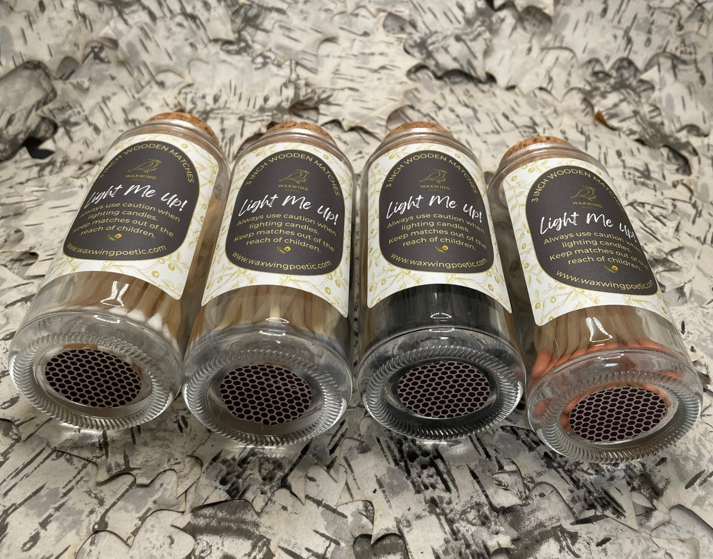 Light Me Up! 3 Inch Long Matches in a Glass Bottle