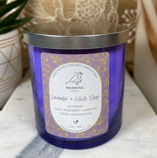 Lavender + White Sage | Coconut Apricot Wax Candle