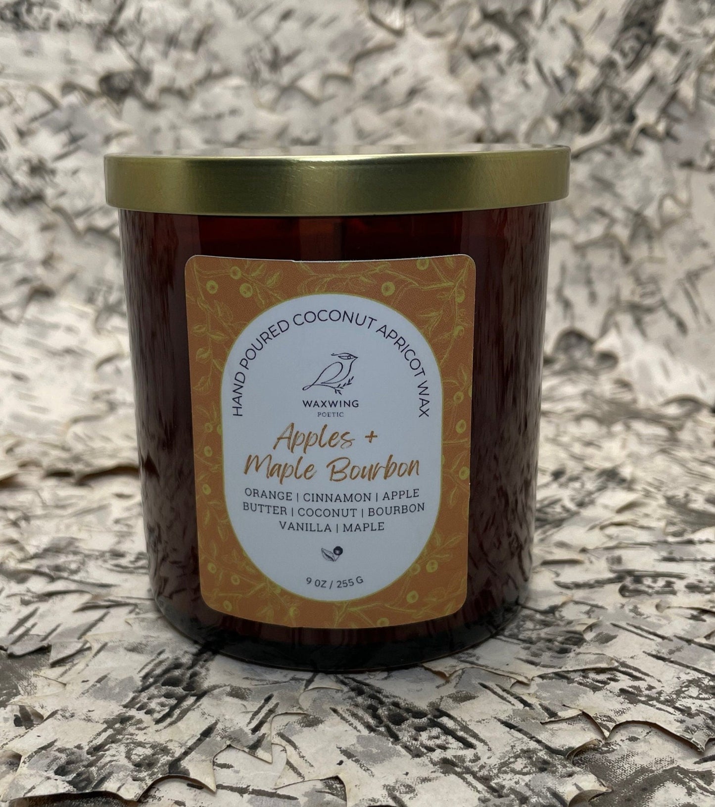 Apples + Maple Bourbon | Coconut Apricot Wax Candle