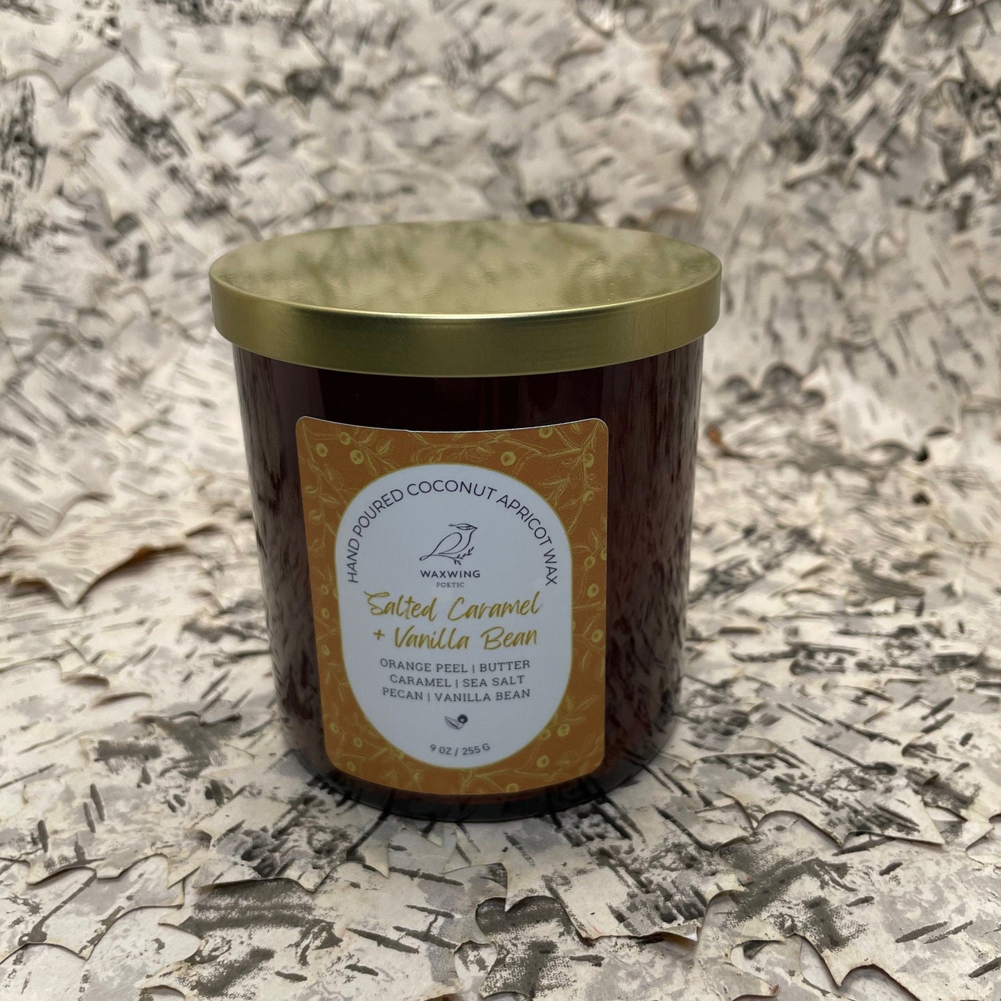 Salted Caramel + Vanilla Bean | Coconut Apricot Wax Candle