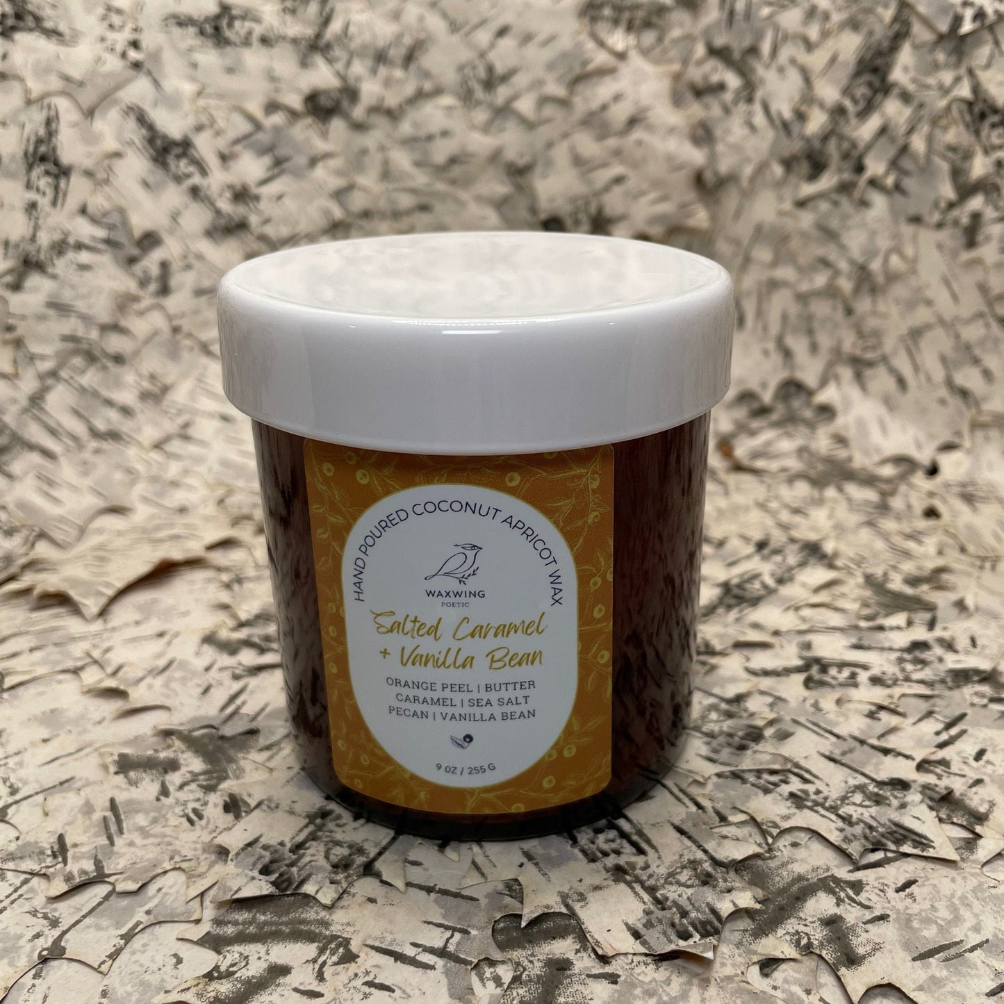 Salted Caramel + Vanilla Bean | Coconut Apricot Wax Candle