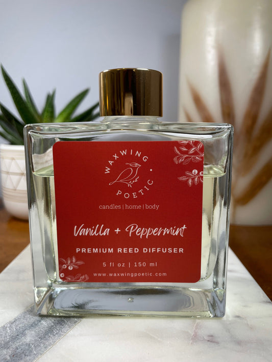 Vanilla + Peppermint | Premium Reed Diffuser