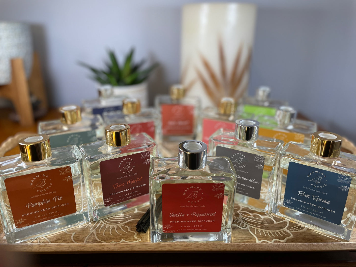 Vanilla + Peppermint | Premium Reed Diffuser