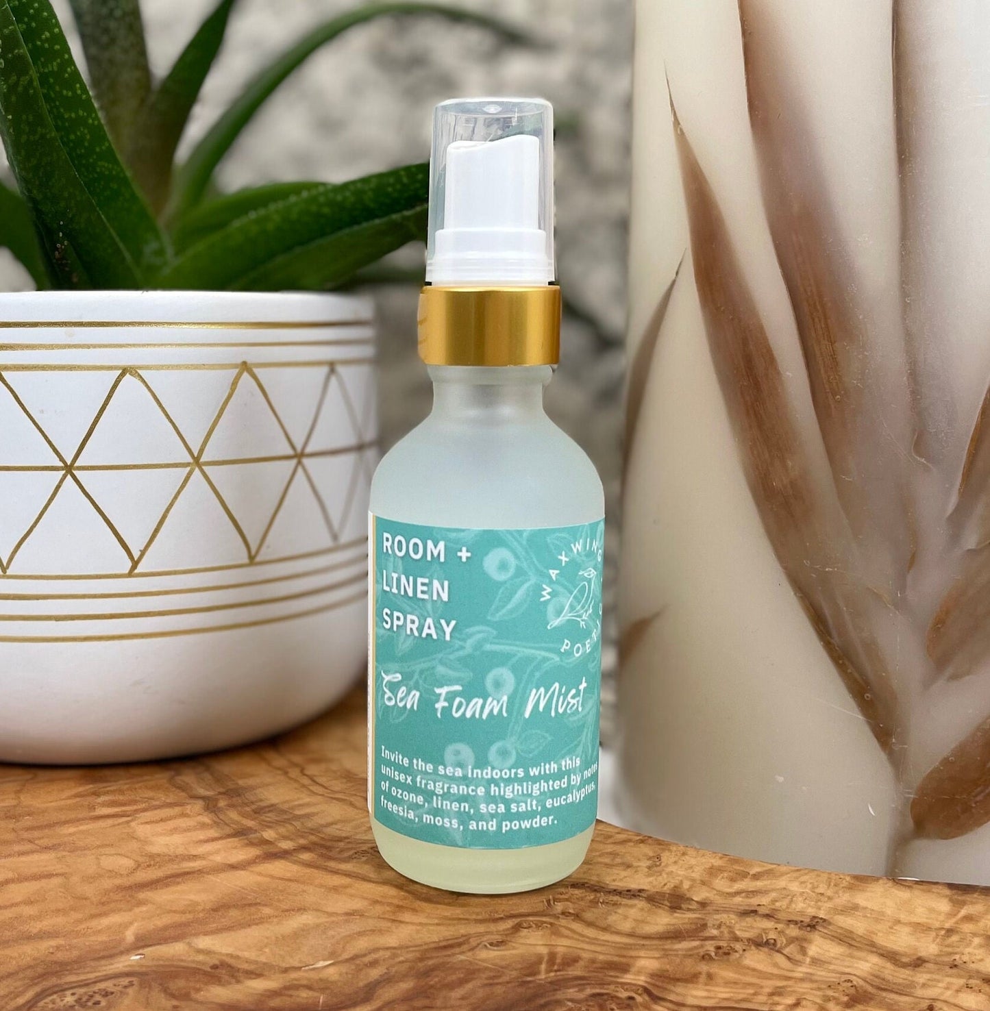 Room + Linen Spray in Frosted Glass Bottle