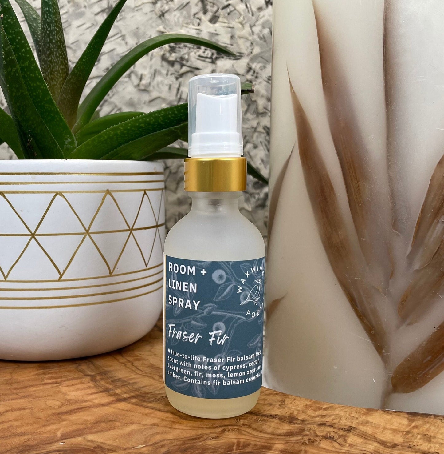 Room + Linen Spray in Frosted Glass Bottle