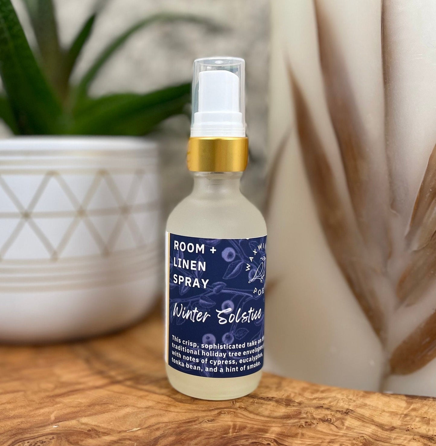 Room + Linen Spray in Frosted Glass Bottle