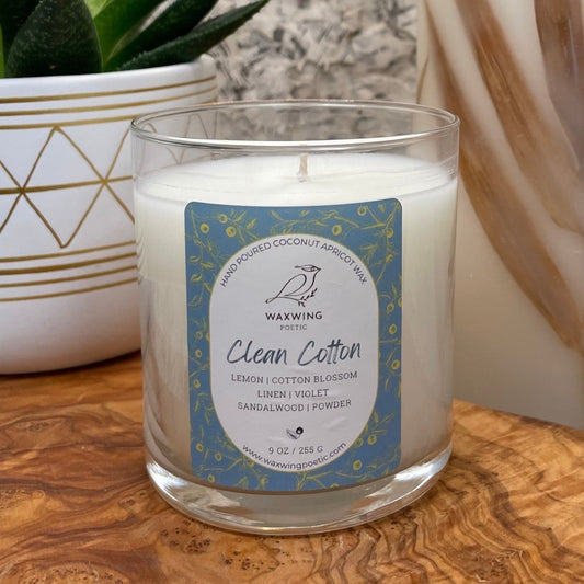 Clean Cotton | Coconut Apricot Wax Candle