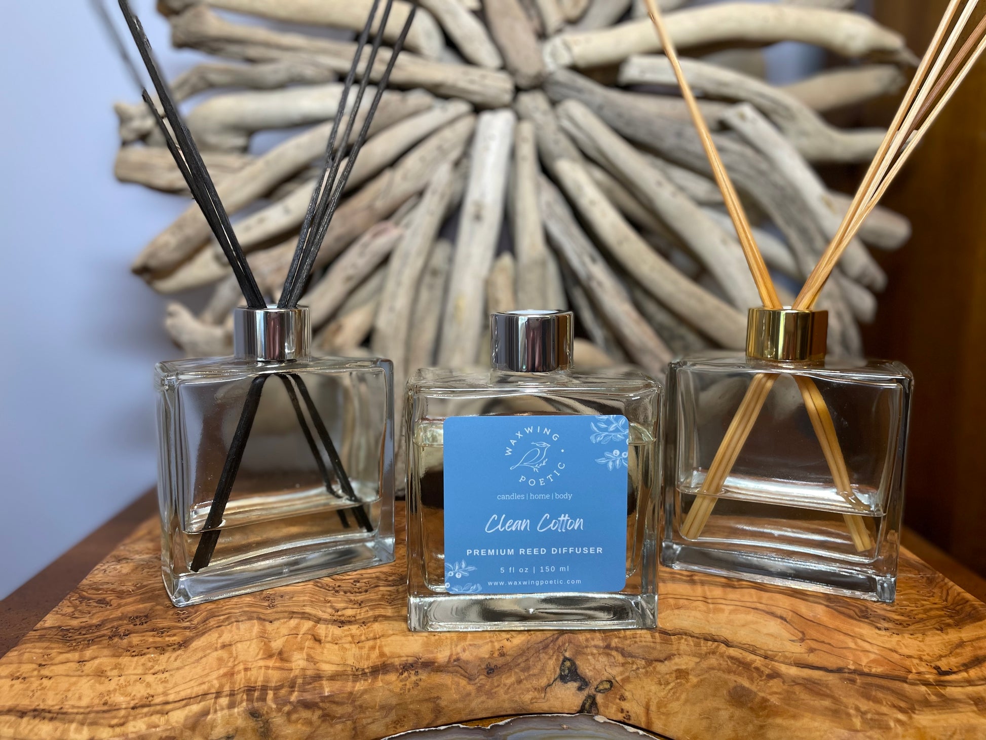 Cotton Diffusers Clean Cotton | Premium Reed Diffuser – WaxWing Poetic
