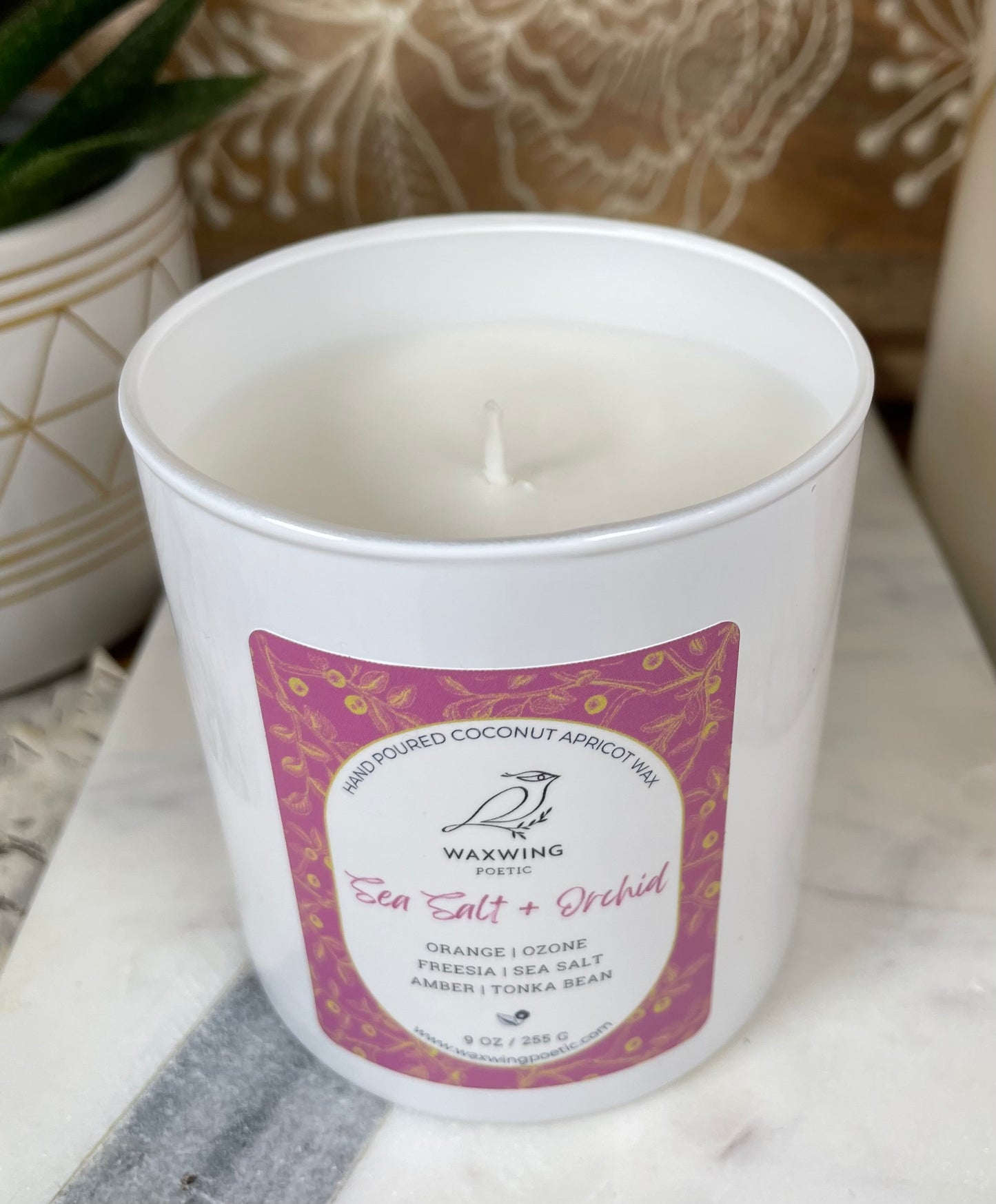 Sea Salt + Orchid | Coconut Apricot Wax Candle