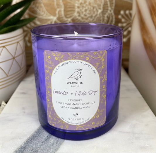 Lavender + White Sage | Coconut Apricot Wax Candle