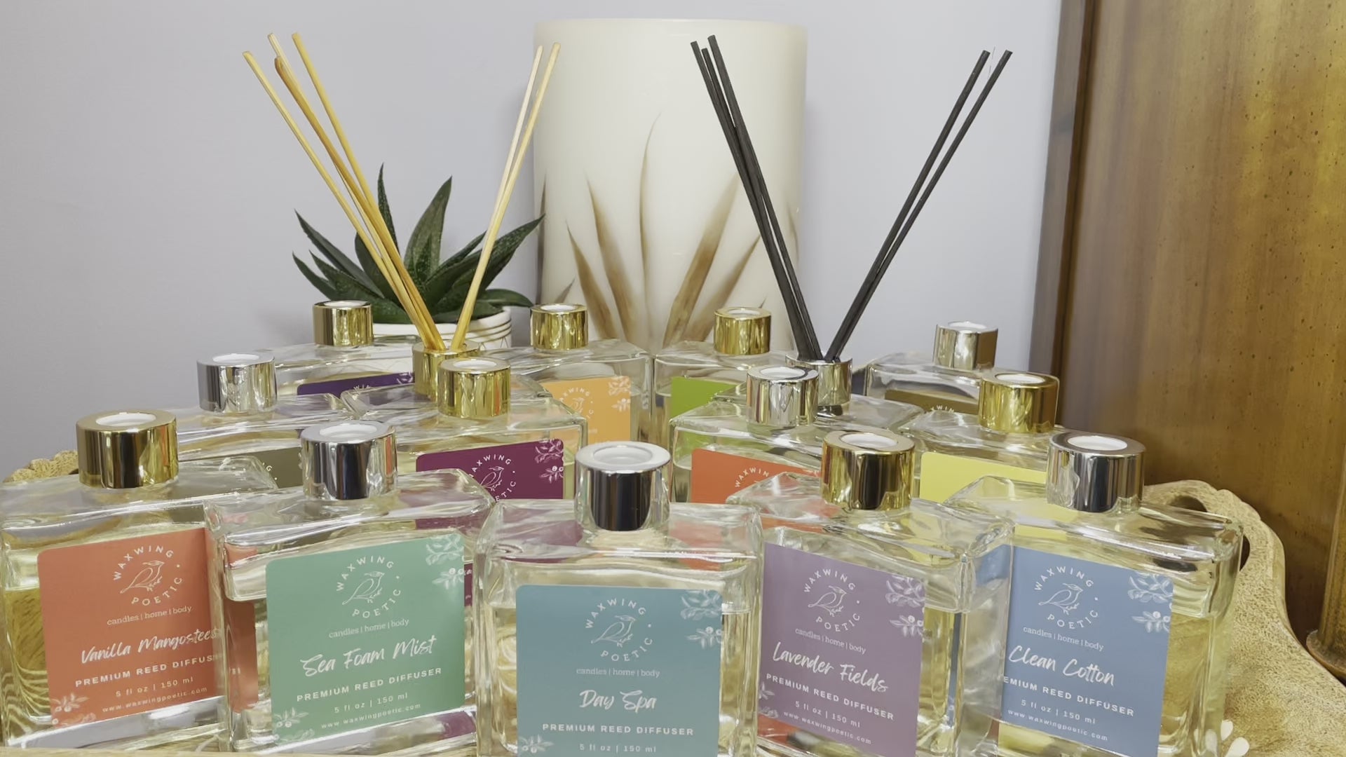 COCONUT & VANILLA Strong Scented Diffuser Aroma Reeds BEDROOM & SPA  FRAGRANCES