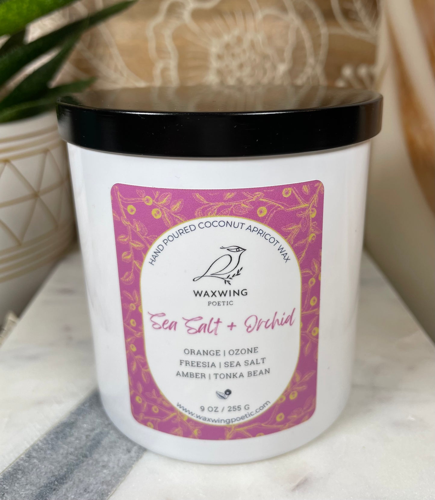 Sea Salt + Orchid | Coconut Apricot Wax Candle