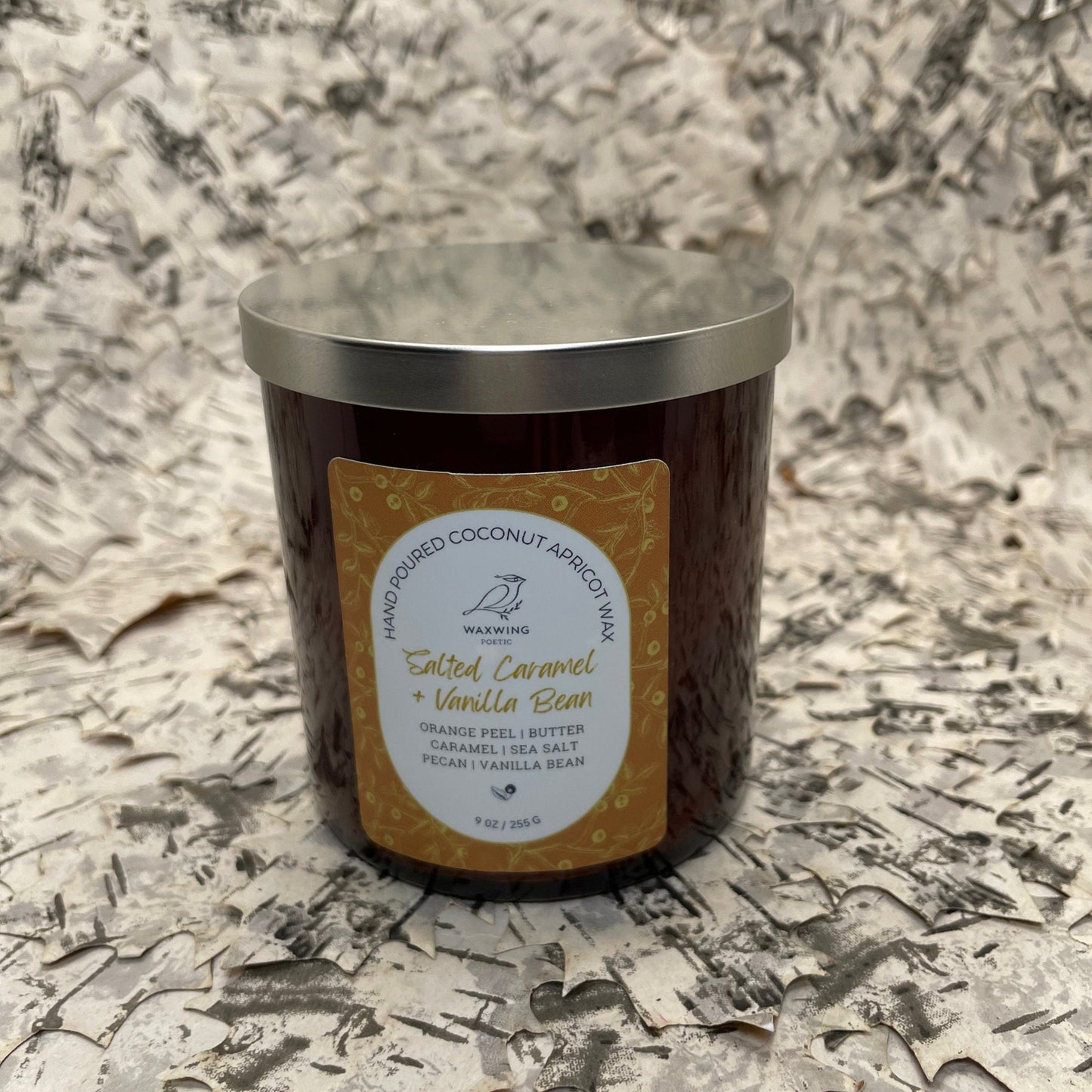 Salted Caramel + Vanilla Bean | Coconut Apricot Wax Candle