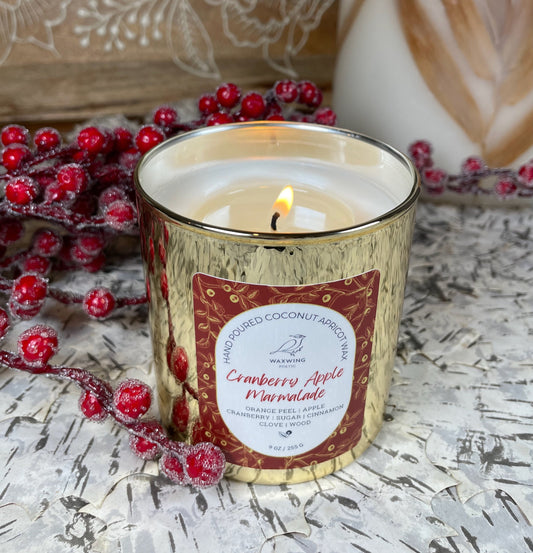 Cranberry Apple Marmalade | Coconut Apricot Wax Candle