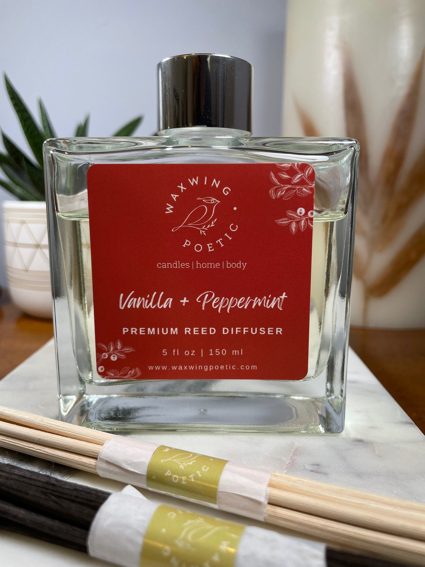 Vanilla + Peppermint | Premium Reed Diffuser