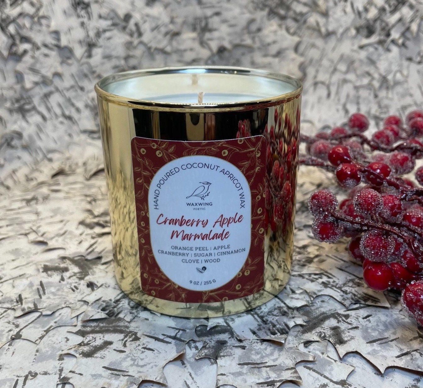 Cranberry Apple Marmalade | Coconut Apricot Wax Candle